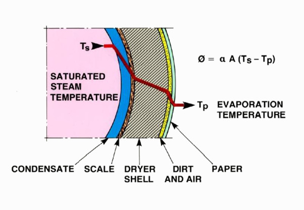 dryer cylinder heat transfer